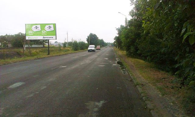 Щит 6x3,  Галицкий шлях, (напротив Староленковской ул.) (направление к "МЕТРО") в центр
