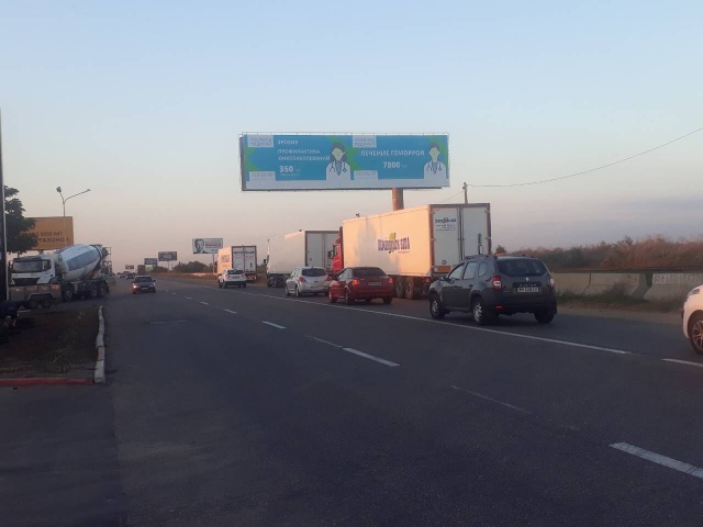 Щит 6x3,  г. Черноморськ (в центр) АЗС БРСМ (лівий)