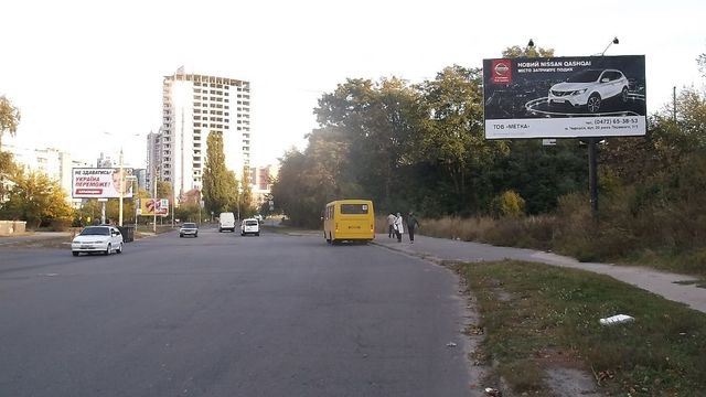 Щит 6x3,  Гагаріна вул., (напротив дома №95) , зупинка  (300 м. до супермаркету "Велика Кишеня")