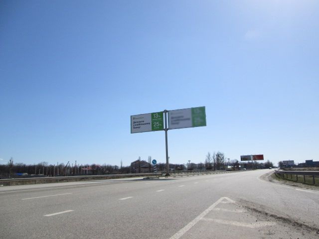 Щит 6x3,  Курчатова пр. - Окружная дорога (Белгородская трасса – мост)  въезд  (левый)