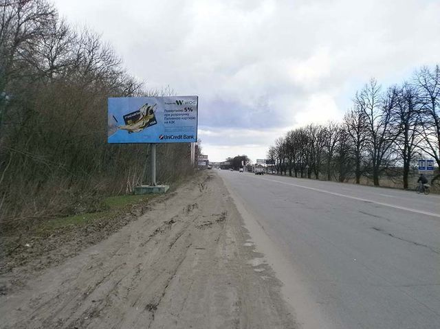 Щит 6x3,  Немировское шоссе,1 выезд из города (к автосалонам "Nissan", "KIA")