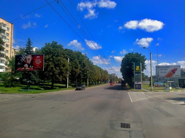 Щит 6x3,  Гагарина ул., 70 (напротив АЗС "ОККО", перед супермаркетом "Novus")