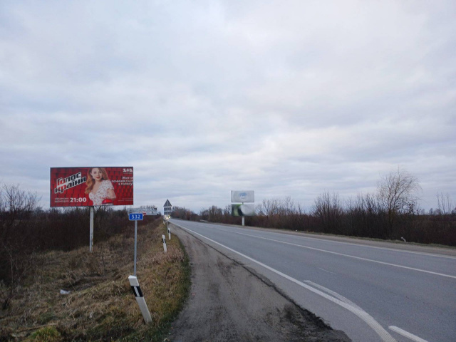 Щит 6x3,  Траса Чоп - Київ (об'їзна Львова), 750 м. от с. Ямполь