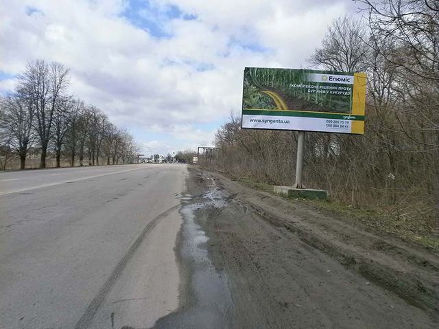 Щит 6x3,  Немировское шоссе,1 въезд в город , (стелла Винница, перед АЗС "Shell", "WOG", "Татнефть")