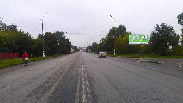 Щит 6x3,  Карпатская ул., (въезд на металлозавод ЗАО “Прикарпаття”) в центр